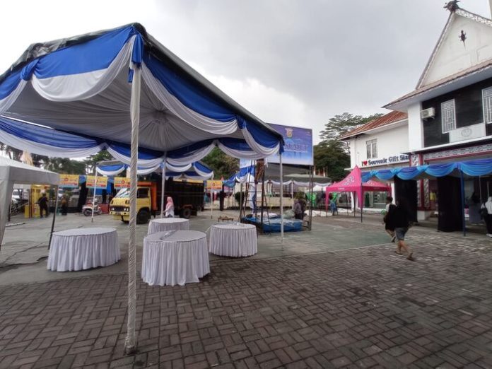 Lokasi Ramadan Fair 2024 di Lapangan Parkir Pariwisata Kota Pematangsiantar. (f:jonatan/mistar)