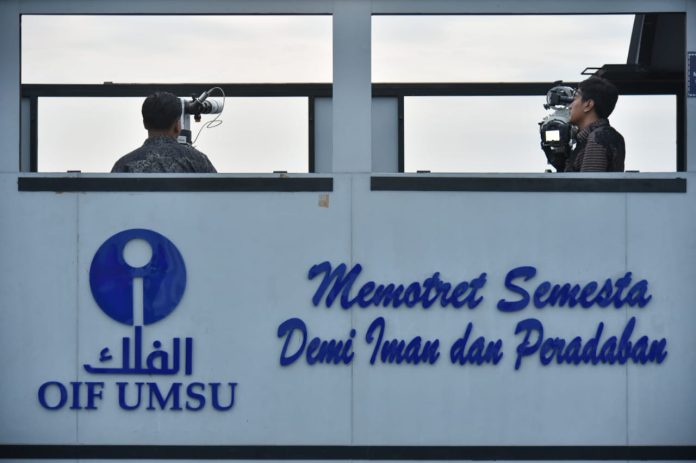 Lokasi pengamatan hilal Idul Fitri di OIF UMSU