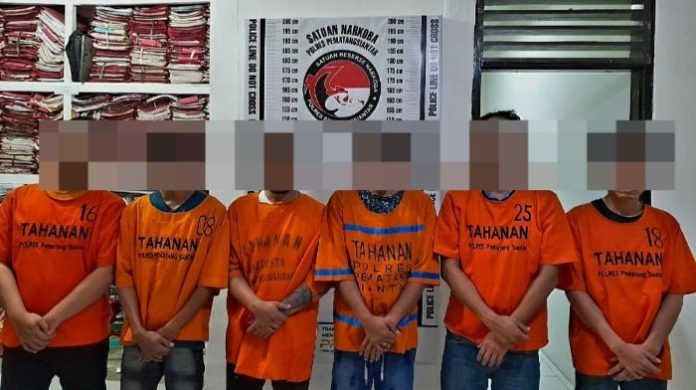Pakai Sabu, Enam Pemuda Ditangkap Polres Pematangsiantar