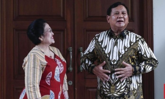 Megawati Soekarnoputri dan Prabowo Subianto.