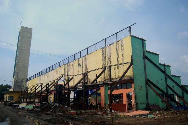 Proses revitalisasi stadion teladan Medan
