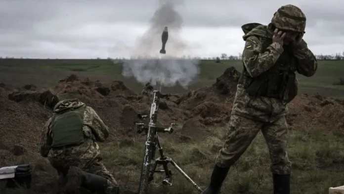 Tentara Ukraina berupaya melakukan serangan balasan kepada militer Rusia (f:ist/mistar)