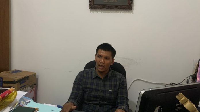 Direktur LBH Medan, Irvan Saputra (f: Raja/mistar)