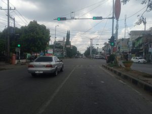 Traffic light Jalan SM Raja, Simpang Halat (f: matius/mistar)