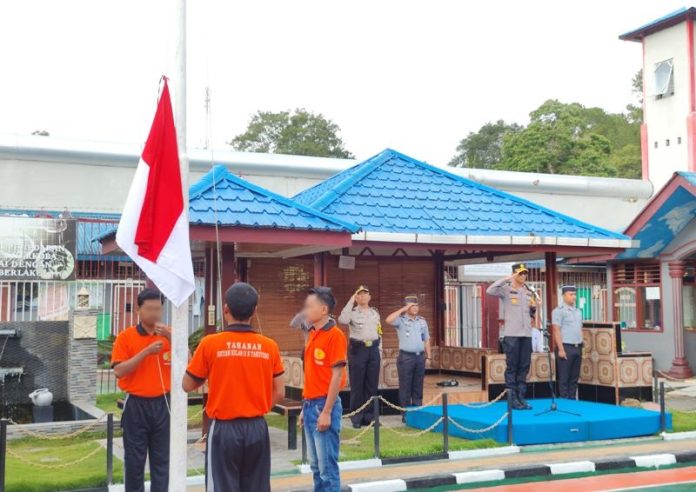 Penghuni Rutan Tarutung Ikuti Upacara Kesadaran Berbangsa dan Bernegara