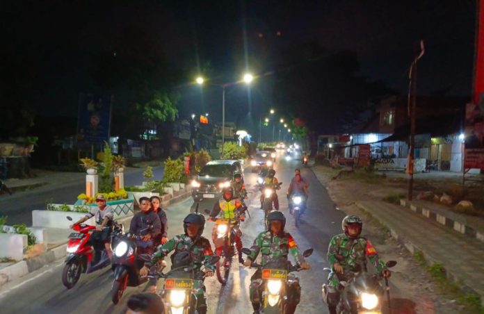 Personel TNI seser titik-titik rawan tawuran di Kota Pematangsiantar