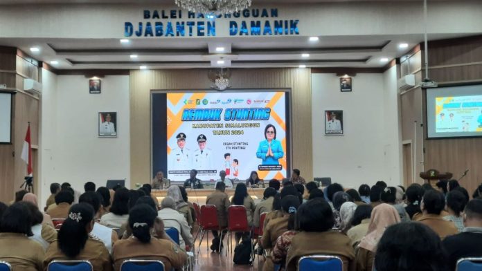 Rembuk Stunting Kabupaten Simalungun di Balei Harungguan Djabanten Damanik