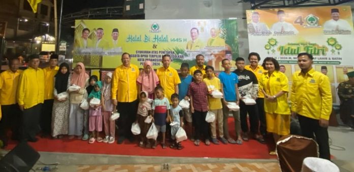 Syukuran DPD Partai Golkar Gelar atas raihan 10 kursi di DPRD Kota Padangsidimpuan periode 2024-2029. (f:amran pohan/mistar)
