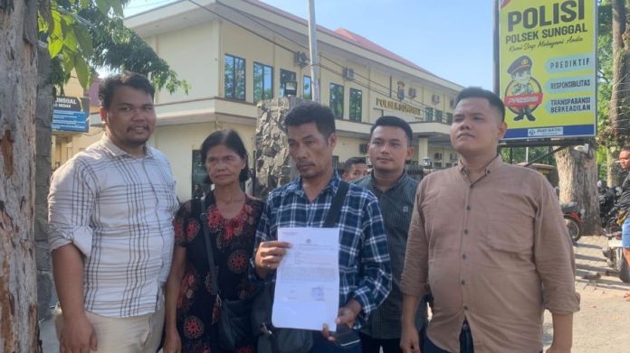 Ayah korban bersama kuasa hukum diperiksa di Polsek Medan Sunggal