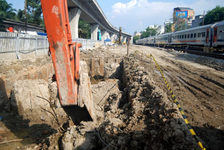 Lokasi proyek pembangunan Stasiun Kereta Api Medan Tahap II (JLKAMB 6) di Medan
