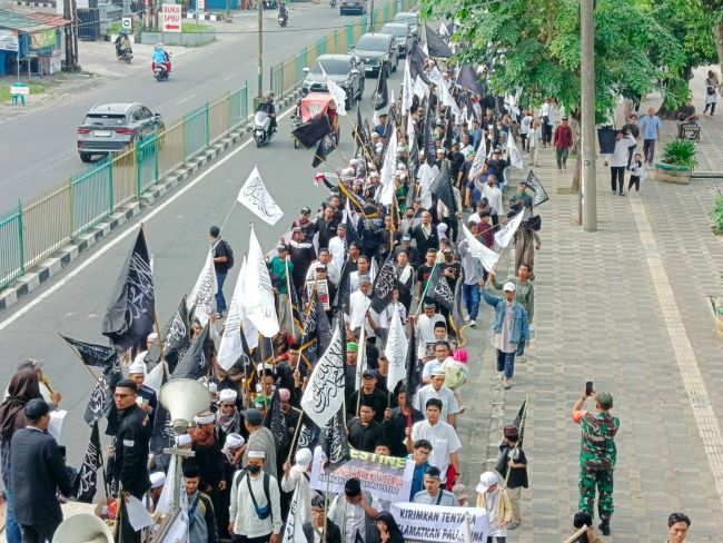 Long March bebaskan Palestina di Medan