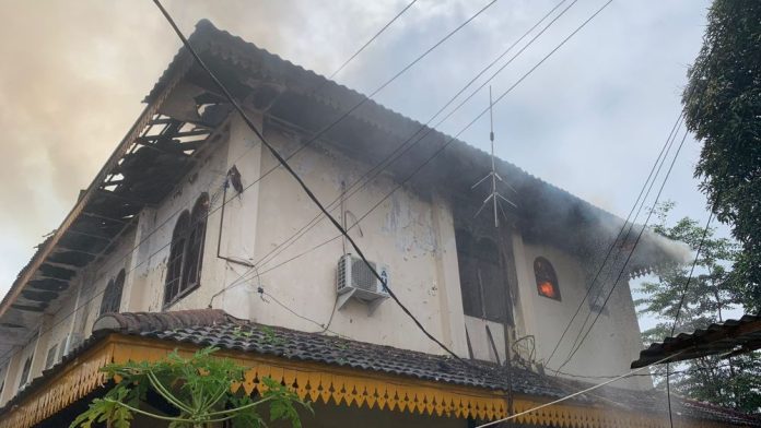 Situasi terkini kebakaran di Kantor Camat Medan Area
