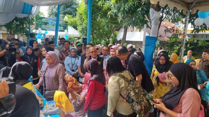 Suprayoga Hadi meninjau Pemantauan, Pengukuran dan Intervensi Serentak Percepatan Penurunan Stunting di Kota Medan