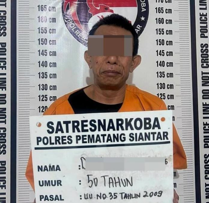 Pria berusia 50 tahun ditangkap polisi karena narkoba (f:ist/mistar)