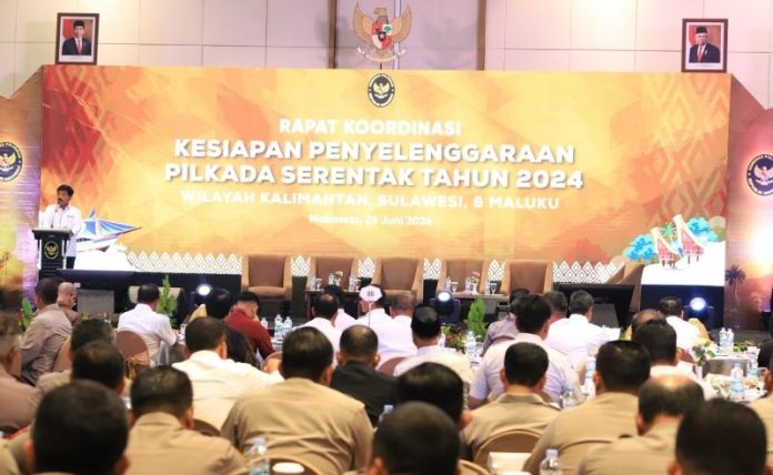 Menkopolhukam Hadi Tjahjanto gelar rapat persiapan Pilkada Serentak 2024 (f:ist/mistar)