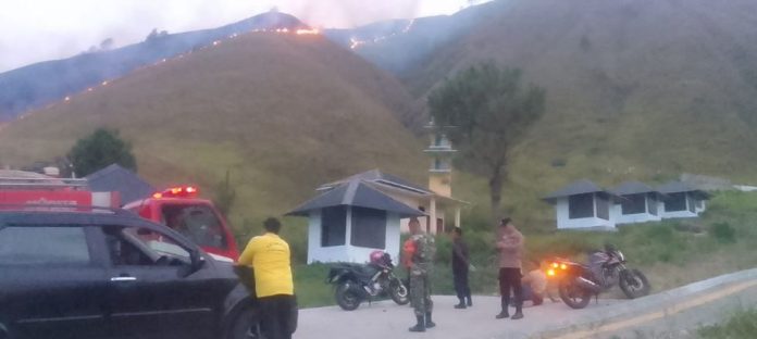 Kebakaran Hutan di Bukit Rumah Tanggal