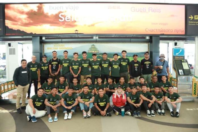 Tim Sepakbola Sumut PON kembali ke Sumut usai TC di Jawa. (f:ist/mistar)