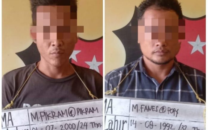 Kedua pelaku bajing loncat yang diamankan polisi