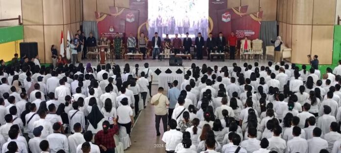 Pelantikan PPS se Dairi oleh KPU berlangsung di GOR Sidikalang 26 Mei 2024 lalu