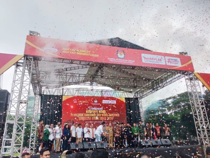 Deklarasi Kampanye Damai di Lapangan Benteng Medan