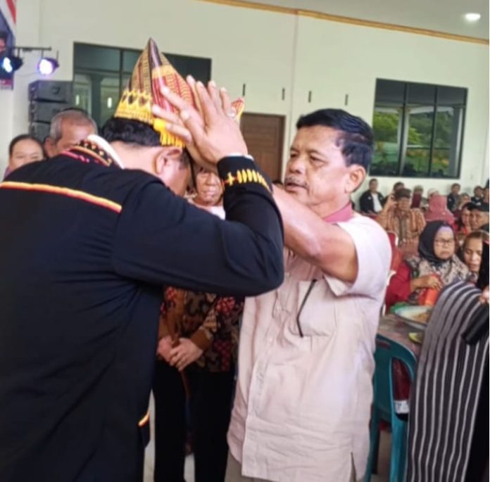 Ketua Lembaga Adat Pakpak Sulang Silima Marga Kudadiri Kabupaten Dairi Bulang-Bulangi Rimso Maruli Sinaga, Rabu (25/9/24).