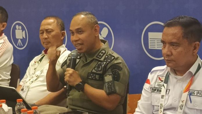 Kepala Satpol PP Sumut sekaligus Kepala Bidang Upacara PB PON Sumut, Mahfullah P Daulay.