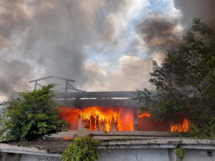 Pasar Horas Siantar Terbakar