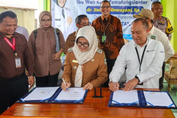 Peresmian Kios Pangan di Jalan Sibatu-batu, Kecamatan Siantar Sitalasari