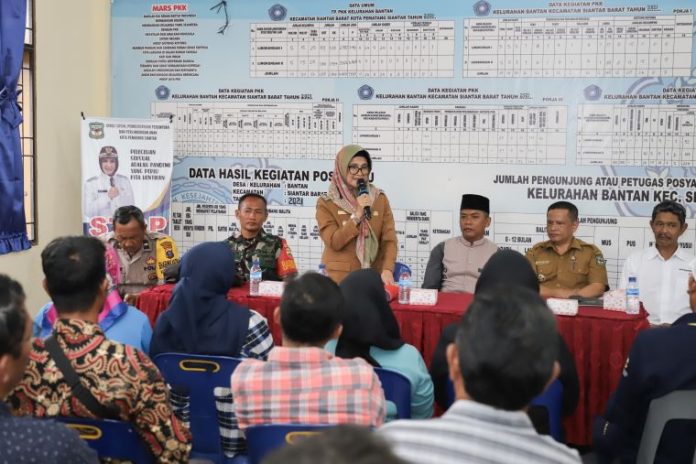 Wali Kota Pematangsiantar, Susanti Dewayani dalam sambutannya