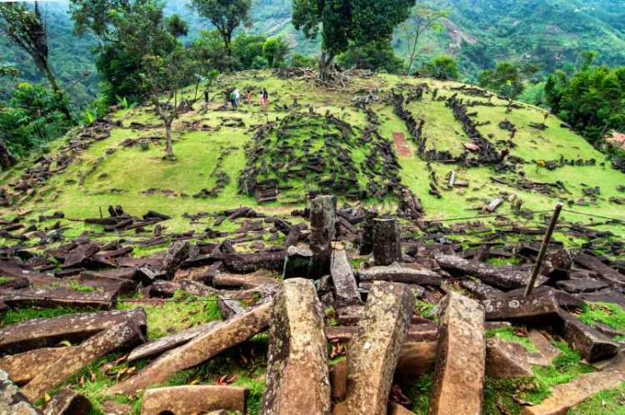 Situs megalitikum Gunung Padang di Cianjur, Jawa Barat.