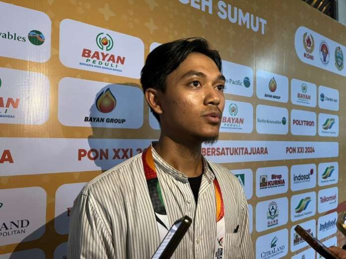 Asisten pelatih Hockey Indoor putri NTB, Ilham Oktavian.