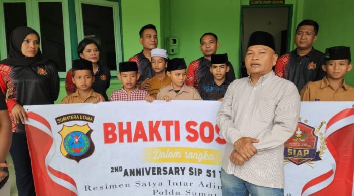 Bakti Sosial Perwira SIP Angkatan 51 SIAP Polda Sumut