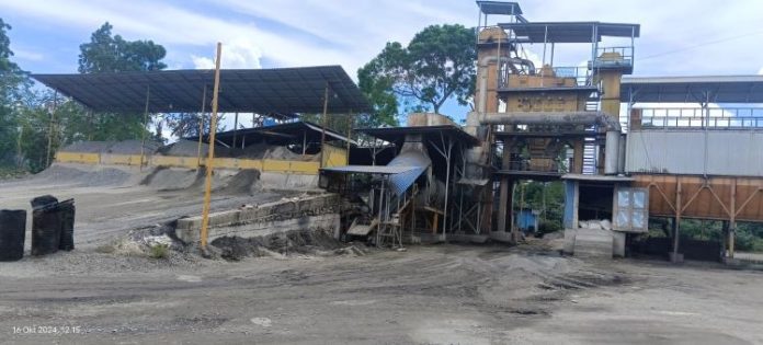 Perusahaan industri Aspalt Mixing Plant (AMP)di Desa Bangun 1, Kecamatan Parbuluan Kabupaten Dairi.