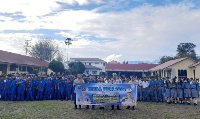 Penyuluhan operasi zebra ke pelajar di SMA-SMK Pangururan