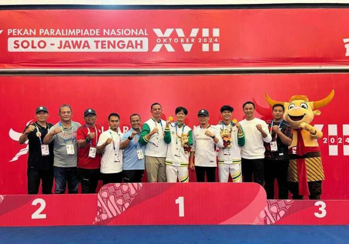 Tim para taekwondo NPC Sumut di Peparnas Solo. (f:ist/mistar)