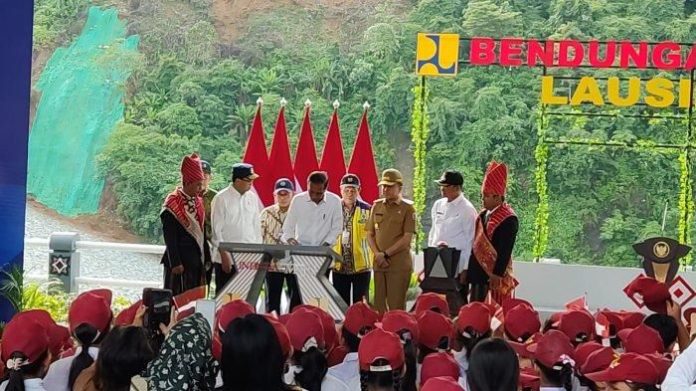 Presiden Jokowi meresmikan Bendungan Lau Simeme