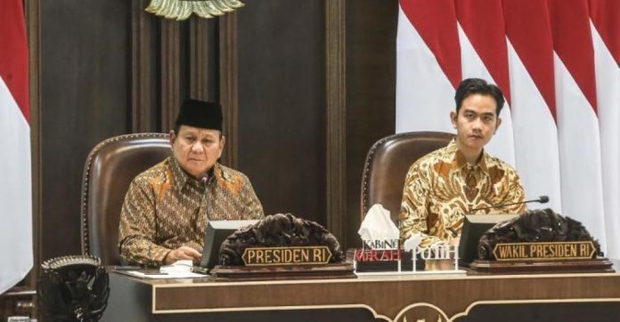 Sidang kabinet Perdana Prabowo-Gibran