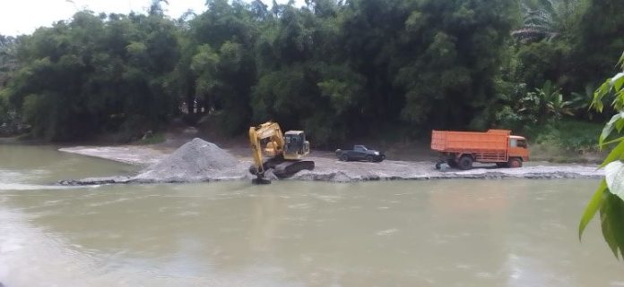 Lokasi HGU Kebun Gunung Pamela yang diduga erosi akibat galian sirtu.