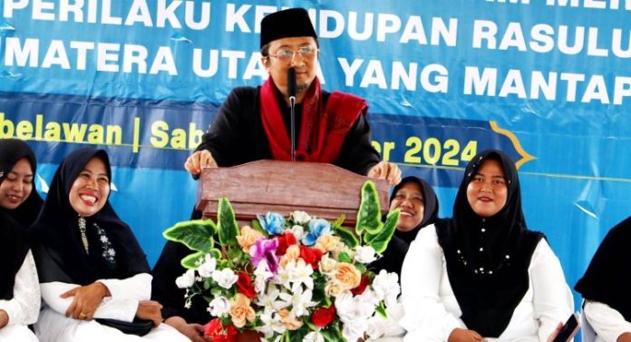 Ustaz kondang tanah air Yusuf Mansur, berdakwah di Kabupaten Simalungun.