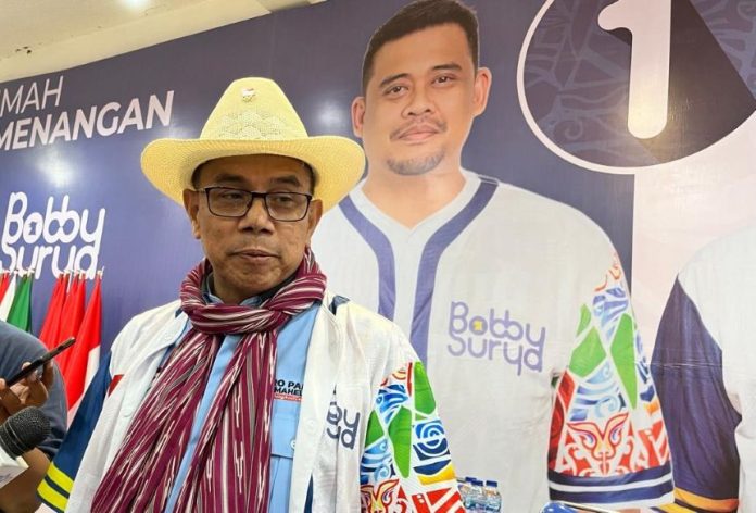 Ketua tim pemenangan Bobby-Surya, Hican Ikara