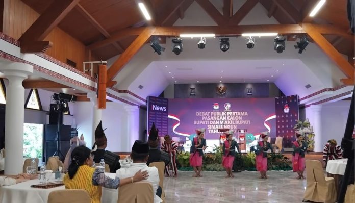 Suasana debat calon bupati dan wakil bupati Simalungun