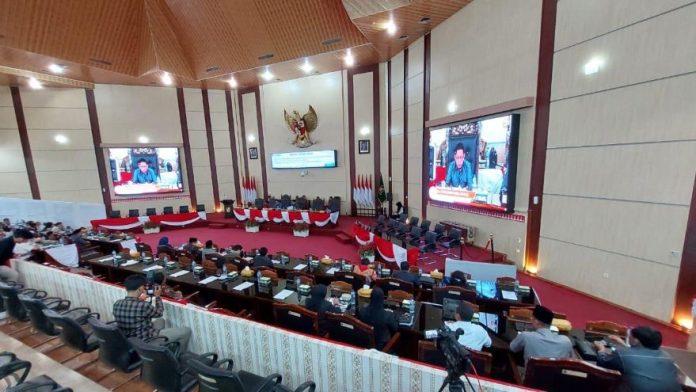 Suasana rapat paripurna DPRD Kota Medan