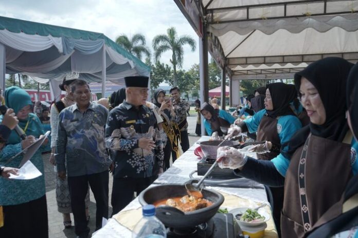 Festival kuliner khas Asahan digelar di halaman kantor Disporapar (f:ist/mistar)