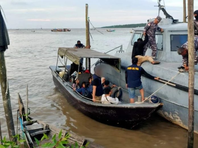 Pekerja Migran Indonesia saat diamankan