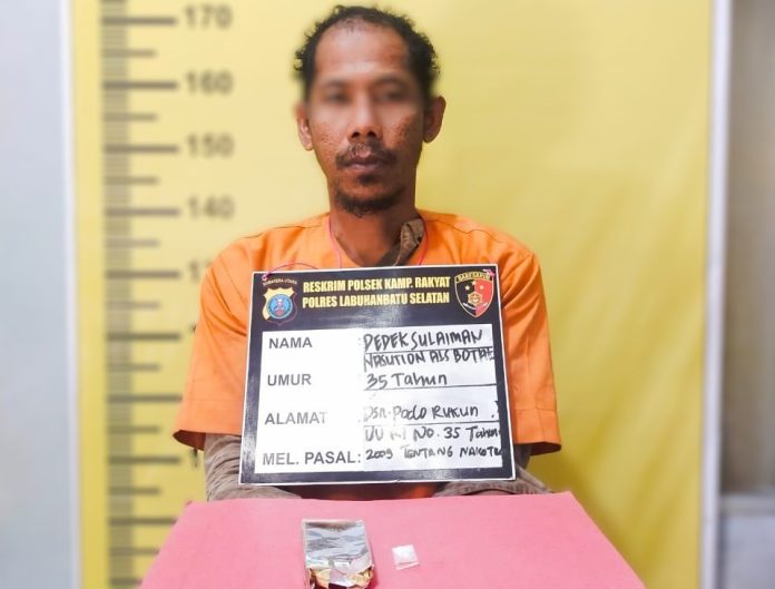 Si Botak Diamankan polisi