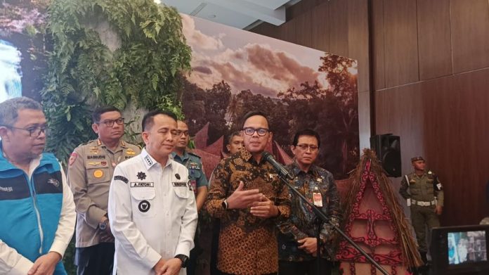 Wakil Menteri Dalam Negeri (Wamendagri) Bima Arya Sugiarto saat di Rakornas Pembangunan Daerah 2024 di Hotel Santika