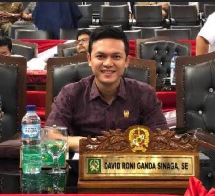 Anggota DPRD Kota Medan, David Roni Sinaga