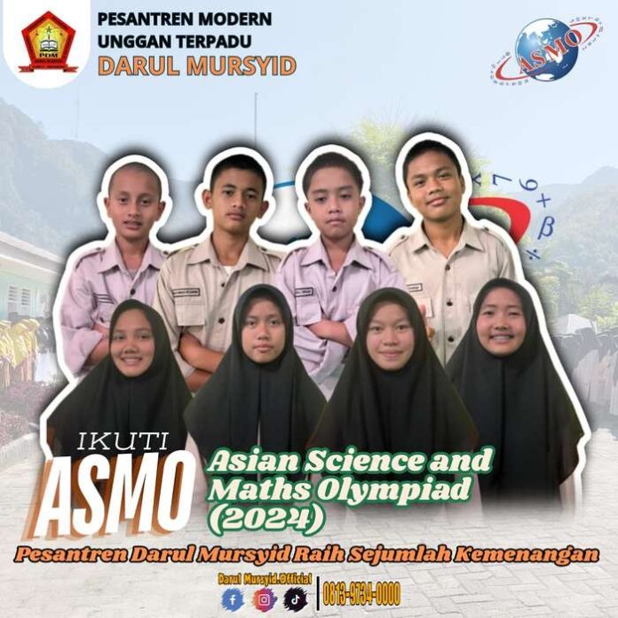 Santri Pesantren Darul Mursyid berhasil meraih prestasi tingkat internasional ASMO 2024 (f:ist/mistar)